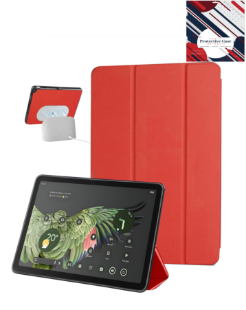 Smart Shockproof Stand Case for Google Pixel Tablet 11'' (2024) - RED (Only Ground Shipping)