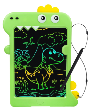 10" Kids Writing Doodle Pad - GREEN DINOSAUR (Only Ground Shipping)