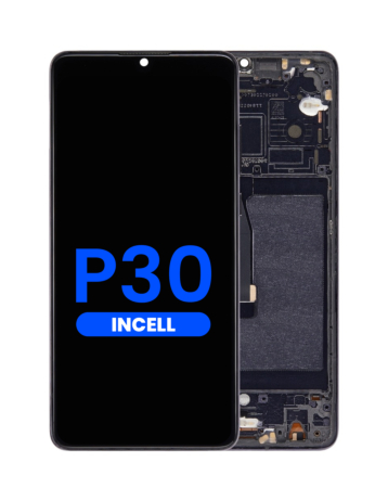 LCD Assembly with Frame for Huawei P30 (BLACK) (Aftermarket Incell)