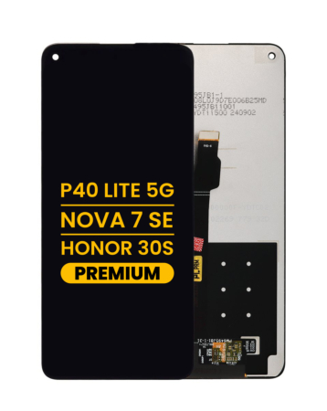 OLED Assembly without Frame for Huawei P40 Lite 5G / Nova 7 SE / Honor 30S (BLACK) (Premium)