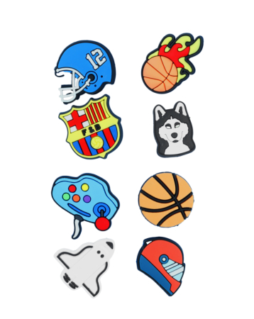 Fashion Charms Set for Handle Cases (8 Piece Set) - BOY 1 (Only Ground Shipping)