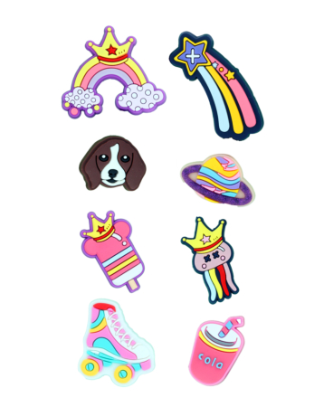 Fashion Charms Set for Handle Cases (8 Piece Set) - UNISEX 1 (Only Ground Shipping)