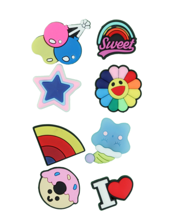 Fashion Charms Set for Handle Cases (8 Piece Set) - UNISEX 2 (Only Ground Shipping)