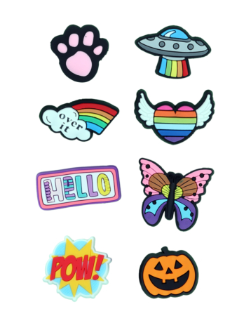 Fashion Charms Set for Handle Cases (8 Piece Set) - UNISEX 3 (Only Ground Shipping)