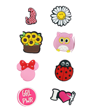 Fashion Charms Set for Handle Cases (8 Piece Set) - GIRL 5 (Only Ground Shipping)