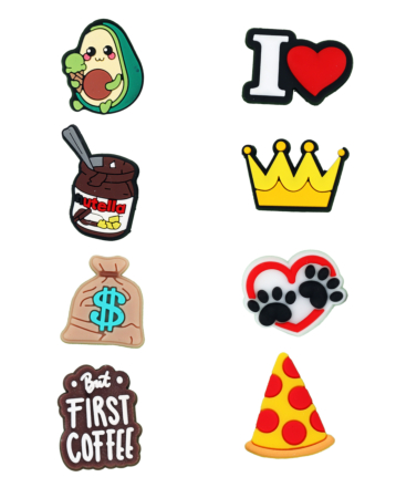 Fashion Charms Set for Handle Cases (8 Piece Set) - MIX 6 (Only Ground Shipping)