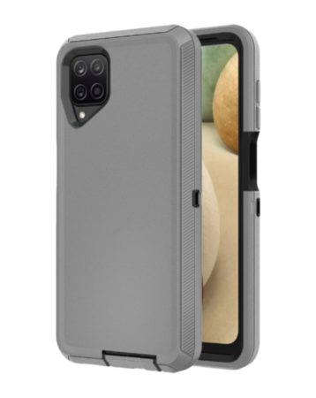 Heavy Duty Case for Galaxy A12 (DARK GRAY & BLACK) (Only Ground Shipping)