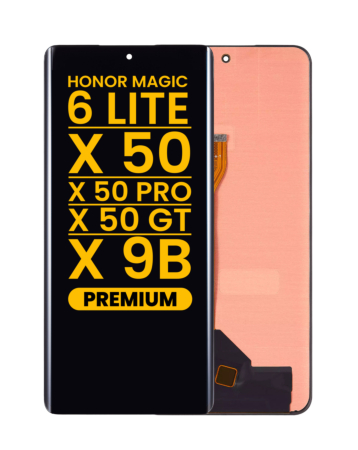 OLED Assembly without Frame for Honor Magic6 Lite / X50 / X50 Pro / X50 GT / X9b (Premium)