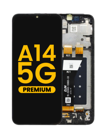 Purchase the LCD Assembly with Frame in Black for Galaxy A14 5G A146U 2023, Premium.