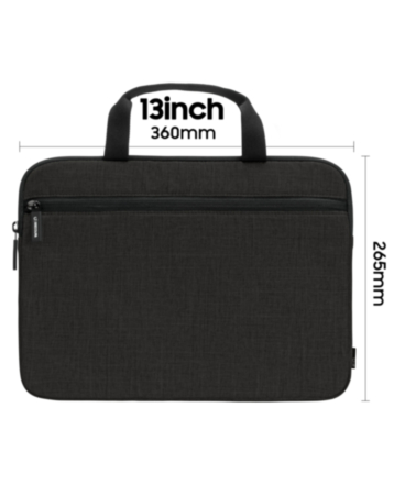 Incase Carry Zip Brief For Most 13" Laptops And Tablets Graphite (BLACK) (Only Ground Shipping)