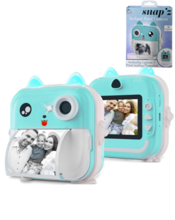 SNAP'Z Instant Print Digital Camera (12 Mpx) with Sticker Roll (BLUE) (Only Ground Shipping)