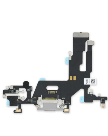 Charging Port Flex Cable for iPhone 11 (WHITE) (Premium)
