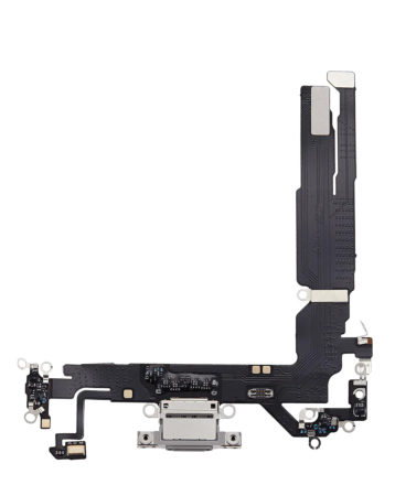 Charging Port Flex Cable for iPhone 17 (WHITE) (Premium)