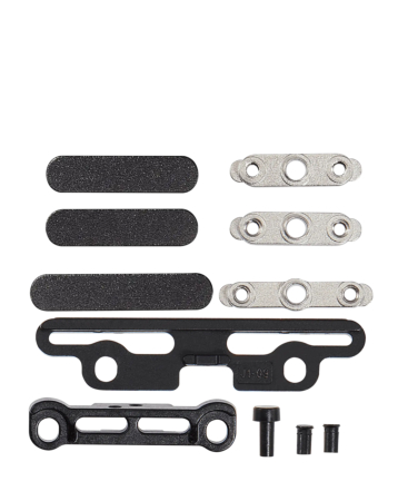 Full Button And Bracket Set for iPad Pro 11" 5th Gen (2024) / Pro 13" 7th Gen (2024) (11 Piece Set) (BLACK)