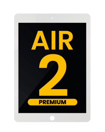 LCD Assembly for iPad Air 2 (WHITE) (Sleep / Wake Sensor Flex Pre-Installed) (Premium)