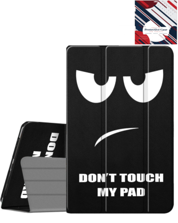 Old Style Notebook Design Case - Don't Touch for iPad Air 11 2024 / 10 2022 (10.9") / Air 4 / Air 5 / Pro 11 (1st / 2nd / 3rd / 4th) (Only Ground Shipping)