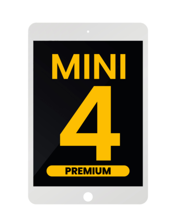 LCD Assembly for iPad Mini 4 (WHITE) (Sleep / Wake Sensor Flex Pre-Installed) (Premium)
