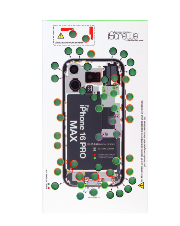 DottorPod iScrews Organizer / Screws Holder Tray for iPhone 16 Pro Max