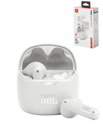 JBL Tune Flex True Wireless Noise Cancelling Earbuds (WHITE) (Only Ground Shipping)