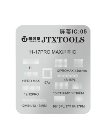 JITONGXUE LCD Screen IC Flex Cable Protection Stencil for iPhone 11 to 17 Pro Max
