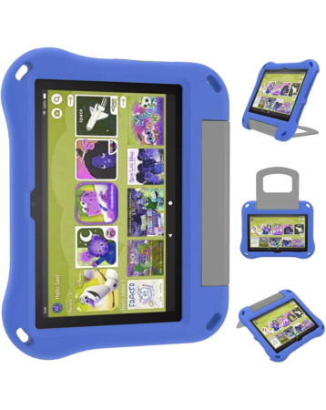 Lightweit Shockproof EVA Case with Handle Stand - LIGHT BLUE for Kindle Fire HD10 (2023) (Only Ground Shipping)