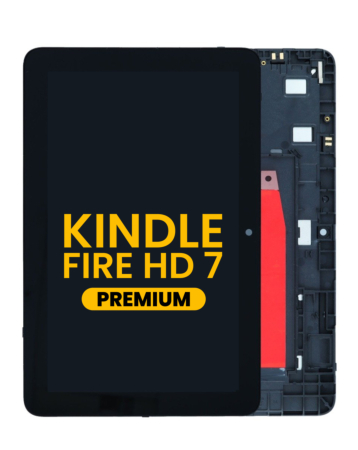 LCD Assembly with Frame for Amazon Kindle Fire HD 7 (12th Gen / 2022) (B096WJFX8M)(Premium)
