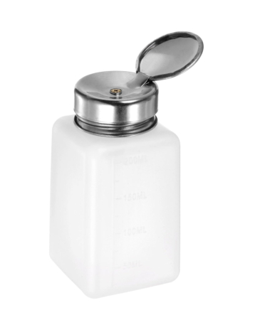 Down Liquid Dispenser Pump Dispenser Bottle (200 ml) White