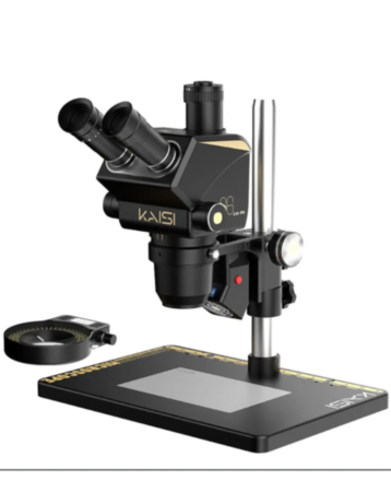 KAISI S6 Trinocular Stereo Microscope with Extended (34.8cm) Column & WF10X/23 Eye Pieces (Only Ground Shipping)