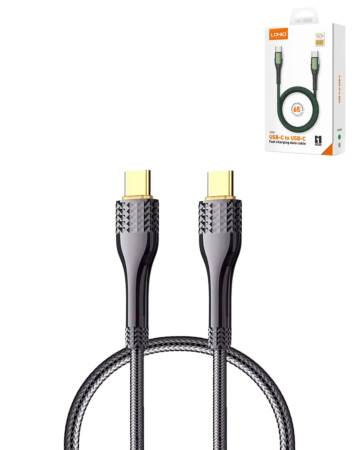 LDNIO LC651c USB C-C Fast Charging Cable (3ft) (100W) (GREY) (Only Ground Shipping)