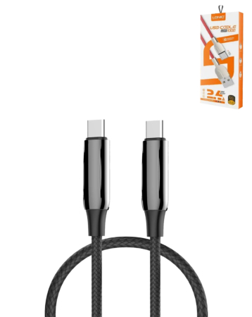 LDNIO LC921-240W PD-3.1 USB C-C Fast Charging Cable (BLACK) (3ft) (240W) (Only Ground Shipping)