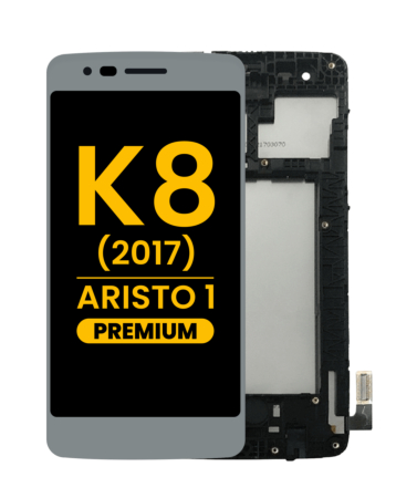 LCD Assembly with Frame for LG K8 (M200 / 2017) / Aristo 1 (MS210) (Premium)