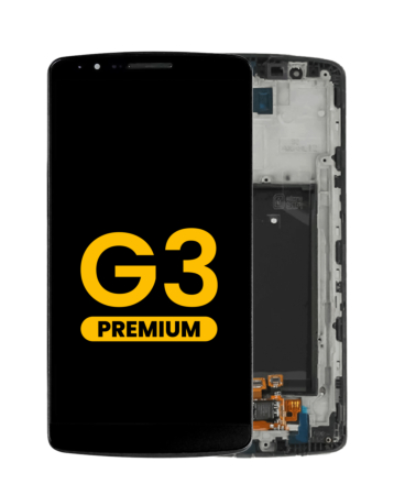 LCD Assembly with Frame for LG G3 (D850) (BLACK) (Premium)