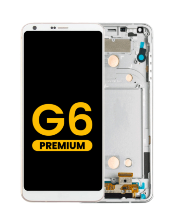 LCD Assembly with Frame for LG G6 (H870) (WHITE) (Premium)