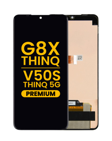 LCD Assembly without Frame for LG G8X ThinQ / V50S ThinQ 5G (BLACK) (Premium)