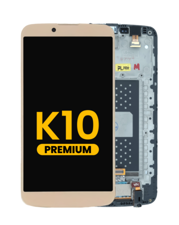 LCD Assembly with Frame for LG K10 (K410 / 2016) (GOLD) (Premium)