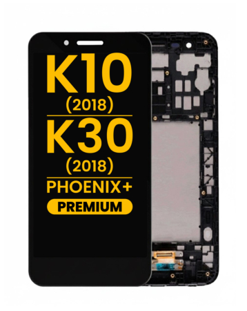 LCD Assembly with Frame for LG K30 / K10 (2018) / Phoenix Plus (BLACK) (Premium)