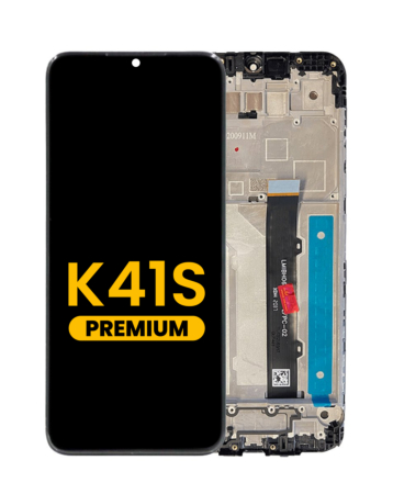 LCD Assembly with Frame for LG K41s (BLACK) (Premium)