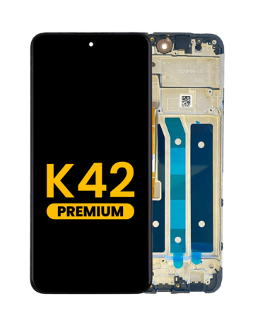 LCD Assembly with Frame for LG K42 (BLACK) (Premium)