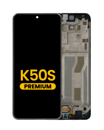 LCD Assembly with Frame for LG K50s (BLACK) (Premium)