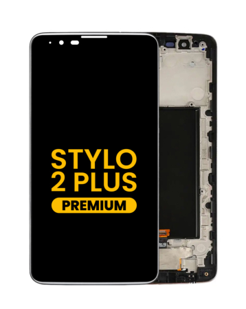LCD Assembly with Frame for LG Stylo 2 Plus (MS550) (BLACK) (Premium)