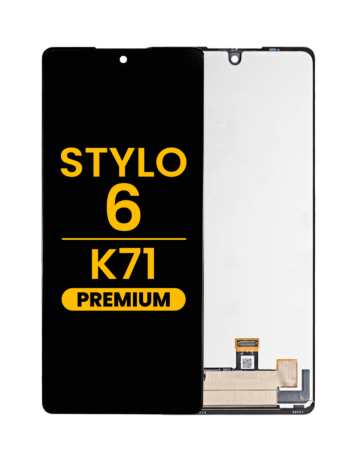 LCD Assembly without Frame for LG Stylo 6 / K71 (Q730) (BLACK) (Premium)
