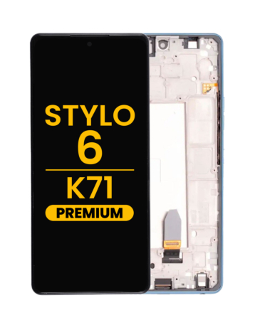 LCD Assembly with Frame for LG Stylo 6 / K71 (Q730) (BLUE) (Premium)