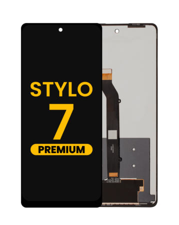 LCD Assembly without Frame for LG Stylo 7 (Q740) (BLACK) (Premium)