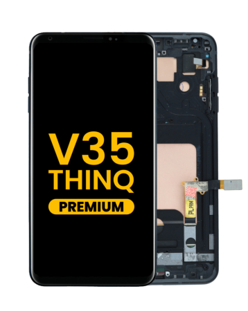 OLED Assembly with Frame for LG V35 ThinQ (BLACK) (Premium)