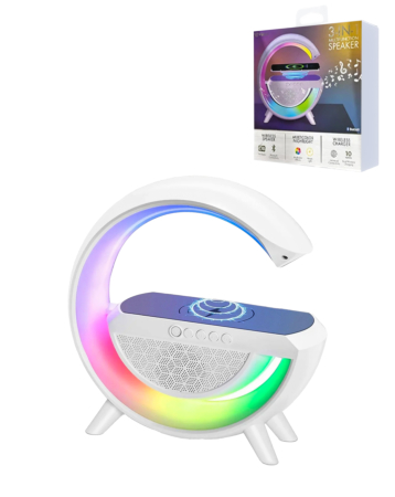 (3in1) Multifunction Wireless Charger Bluetooth Speaker & Night Light (15W) (Only Ground Shipping)