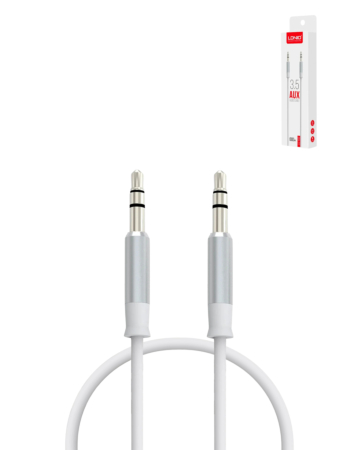 LDNIO LYS01 AUX-AUX Cable (WHITE) (3ft) (Only Ground Shipping)