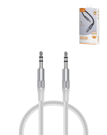 LDNIO LSY81A AUX to AUX Audio Cable (3ft) (WHITE) (Only Ground Shipping)