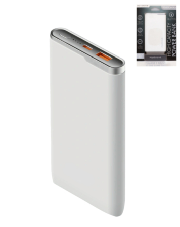 Luxe Power Bank (10000mAh) (WHITE) (Only Ground Shipping)