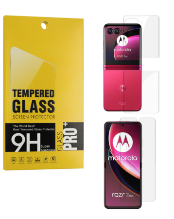 Flexible Screen Protector for Motorola Razr Plus / Razr 40 Ultra (XT2321 /2023) (3 Piece Set)