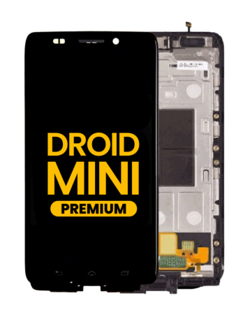 LCD Assembly with Frame for Motorola Droid Mini (XT1030) (BLACK) (Premium)